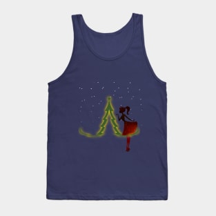 Barbie with Christmas Tree Tank Top